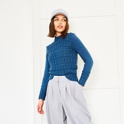 Stylecraft knitting pattern Softie Turtle- and Round Neck Sweater (2 designs)