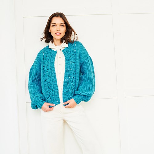 Stylecraft breipatroon Softie V- and Round Neck Cardigans (2 designs)-2