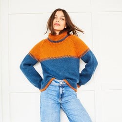 Stylecraft knitting pattern Softie Roll- and Round Neck Sweater (2 designs)