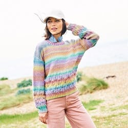 Stylecraft knitting pattern Chromatic Round- And Cowl Neck Sweater (2 designs)