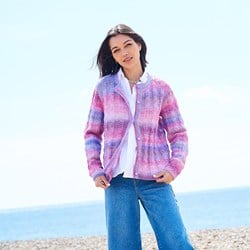 Stylecraft knitting pattern Chromatic Round- And V-Neck Cardigan (2 designs)