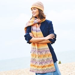 Stylecraft knitting pattern Chromatic Hat, Wrap ans Shawl (3 designs)