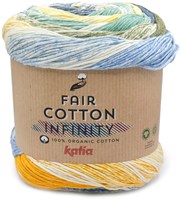 Katia Fair Cotton Infinity 106 Blue-Yellow-Khaki