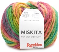 Katia Miskita 101 Green-Mustard-Orange-Dark fuchsia