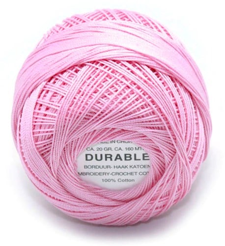 Durable Embroidery and Crochet cotton 1026 Candy Pink