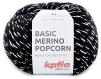 Katia Basic Merino Popcorn 102 Black-White