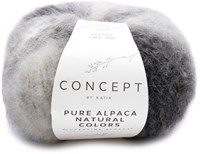 Katia Pure Alpaca Natural Colors 102 Ecru-Light grey-Medium grey-Dark grey