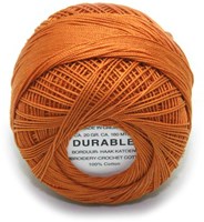 Durable Embroidery and Crochet cotton 1033 Light Brown