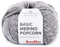 Katia Basic Merino Popcorn 103 Dark Grey-White