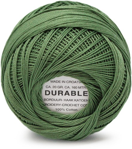 Durable Embroidery and Crochet cotton 1048 Moss Green