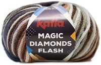 Katia Magic Diamonds Flash 104 Brown-Off-white-Rust-Blue