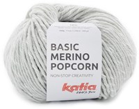 Katia Basic Merino Popcorn 104 Light Grey-White