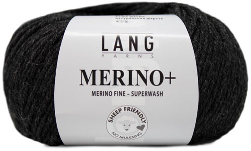 Lang Yarns Merino+ 0105 Anthracite Mélange