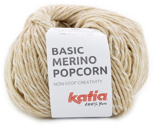 Katia Basic Merino Popcorn 105 Beige-White