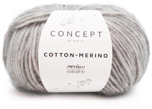Katia Cotton-Merino 106 Light grey