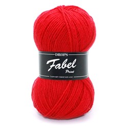 Drops Fabel Uni Colour 106 Red