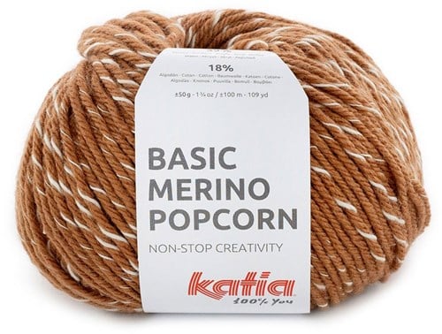 Katia Basic Merino Popcorn 106 Copper-White