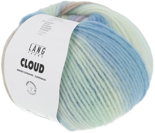 Lang Yarns Cloud 014 Light Green/Light Blue/Lilac-2