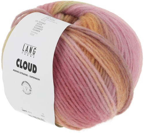 Lang Yarns Cloud 015 Rose/Orange/Lime-2