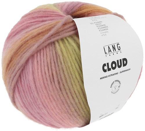Lang Yarns Cloud 015 Rose/Orange/Lime-3