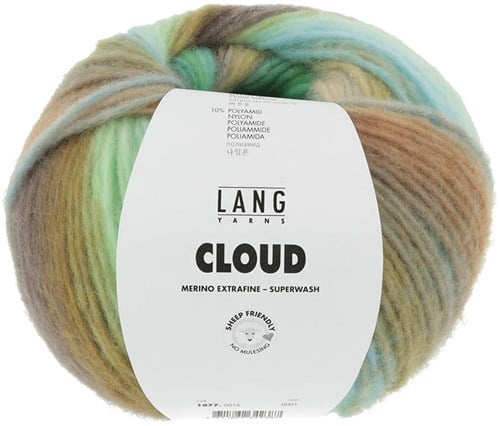 Lang Yarns Cloud 016 Green/Turquoise/Brass