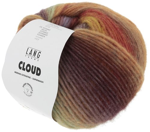 Lang Yarns Cloud 017 Brown/Red/Mint-2