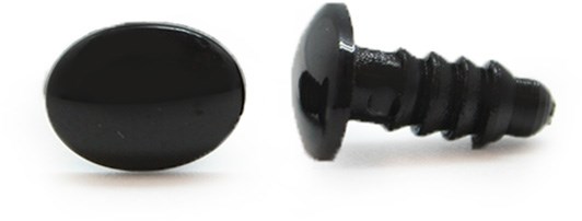 Safety eyes Oval Black (2 pieces) 