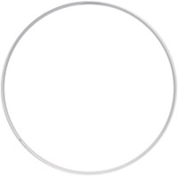 Metal ring 10cm - White