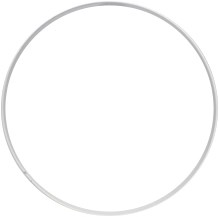 Metal ring 10cm - White