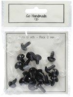 Go Handmade Safety Eyes Black 12mm (10 pieces)-2