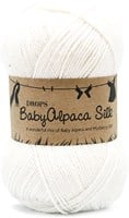 Drops BabyAlpaca Silk Uni Colour 1101 White