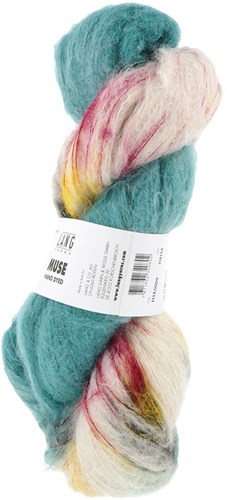 Lang Yarns Muse 009 Turquoise Printed-2
