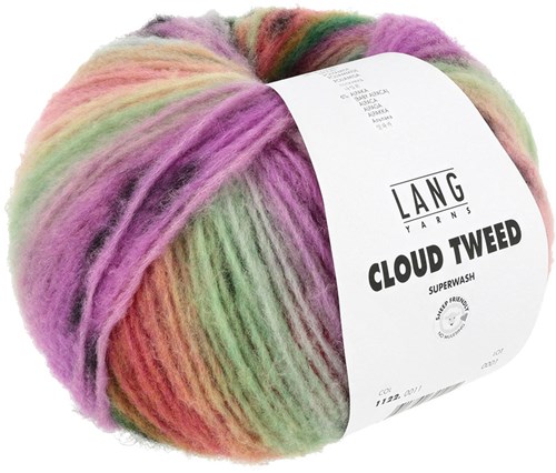 Lang Yarns Cloud Tweed 011 Pink/Green/Viola-3