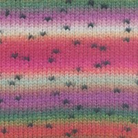 Lang Yarns Cloud Tweed 0011 roze/groen/viola