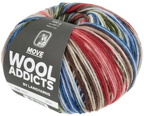 Lang Yarns Move 0011 Olive/Blue/Red-2