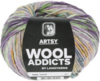 Lang Yarns Artsy 009 Purple/Green/Orange/Blue