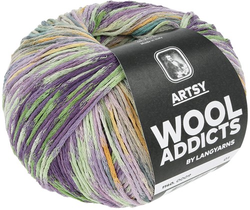 Lang Yarns Artsy 009 Purple/Green/Orange/Blue-3