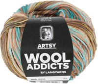Lang Yarns Artsy 010 Brown/Blue/Ocre/Lilac