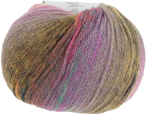 Lang Yarns Magnolia 0001 mosterdgeel/grijs/fuchsia