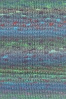 Lang Yarns Magnolia 003 Turquoise/Red/Green-3