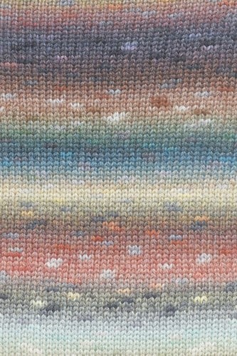 Lang Yarns Magnolia 009 Eggplant/Mustard Yellow/Red-3