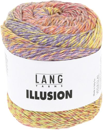 Lang Yarns Illusion 0001 Rose/Yellow/Lilac/Orange