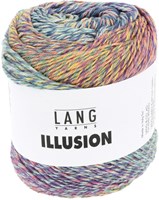 Lang Yarns Illusion 0002 Lilac/Petrol/Yellow/Light Blue