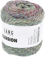 Lang Yarns Illusion 0003 Fuchsia/Green/Blue-2