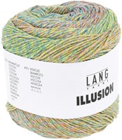 Lang Yarns Illusion 0004 Yellow/Rose/Light Green/Aqua-3