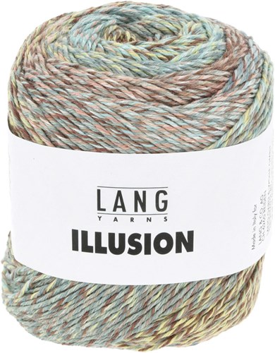 Lang Yarns Illusion 0005 Brown/Light Blue/Light Yellow