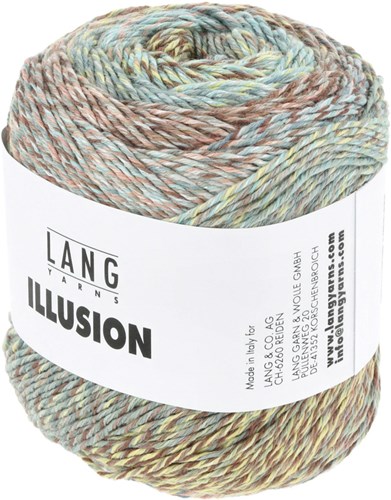 Lang Yarns Illusion 0005 Brown/Light Blue/Light Yellow-2