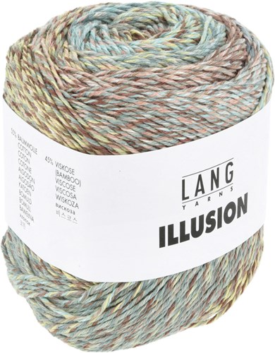 Lang Yarns Illusion 0005 Brown/Light Blue/Light Yellow-3