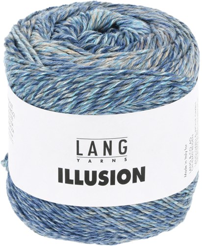 Lang Yarns Illusion 0006 Blue/Grey/Beige