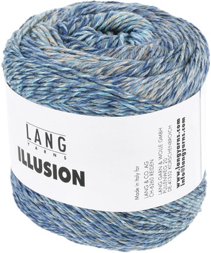Lang Yarns Illusion 0006 Blue/Grey/Beige-2